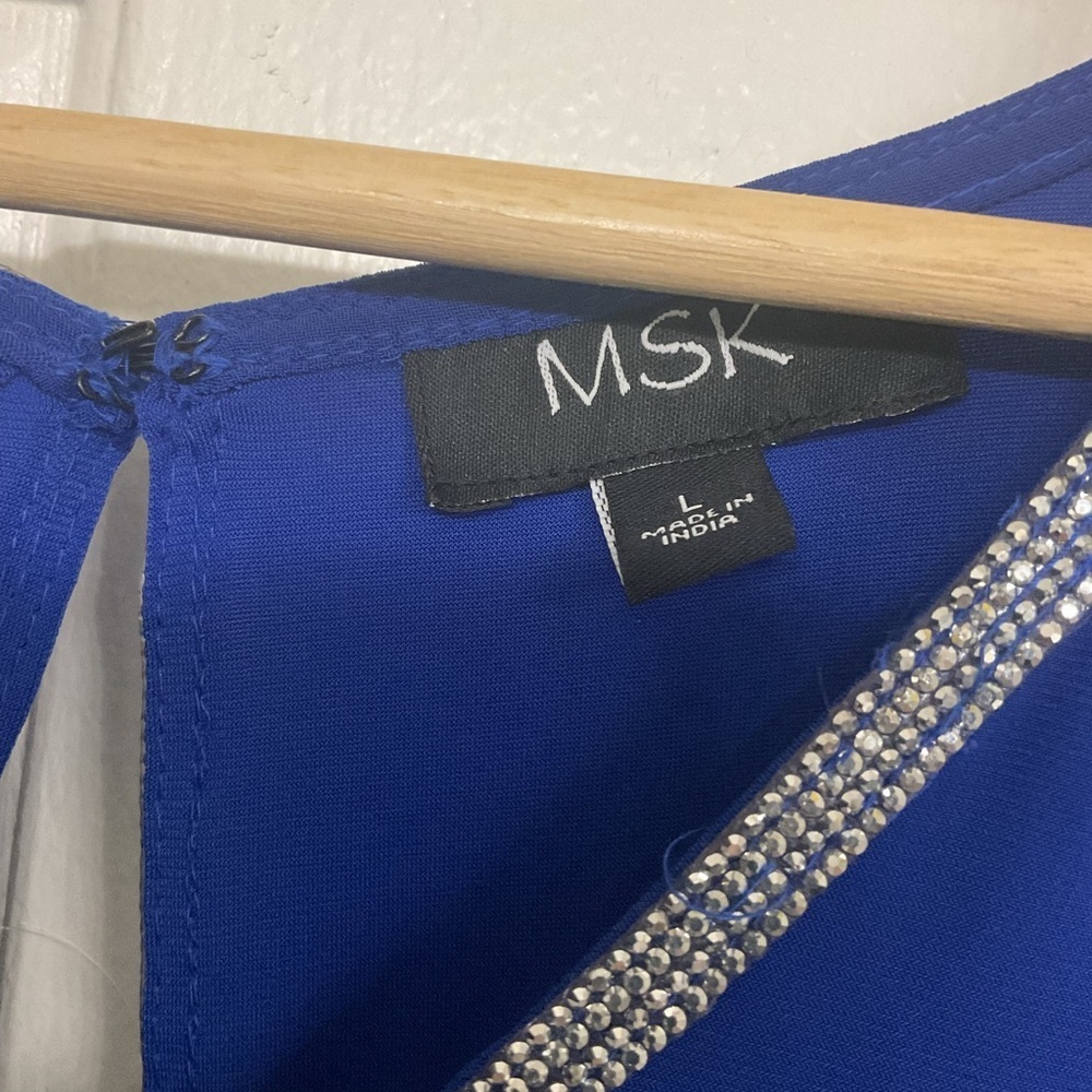 MSK Royal Blue Sleeveless Midi Dress - Picture 6 of 8